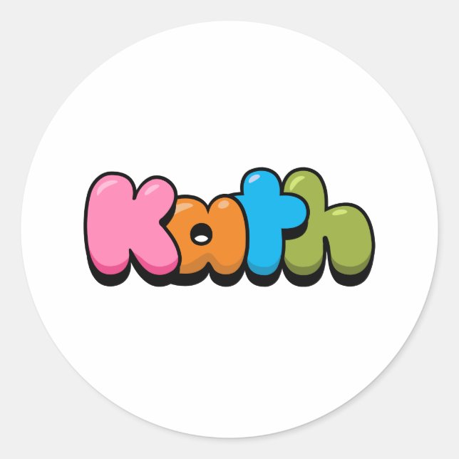 Kath Classic Round Sticker (Front)