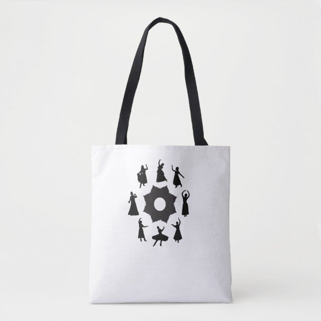 Kathak Circle of Dance Tote Bag (Front)