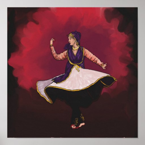 Kathak Dancer - a solo performance Poster | Zazzle