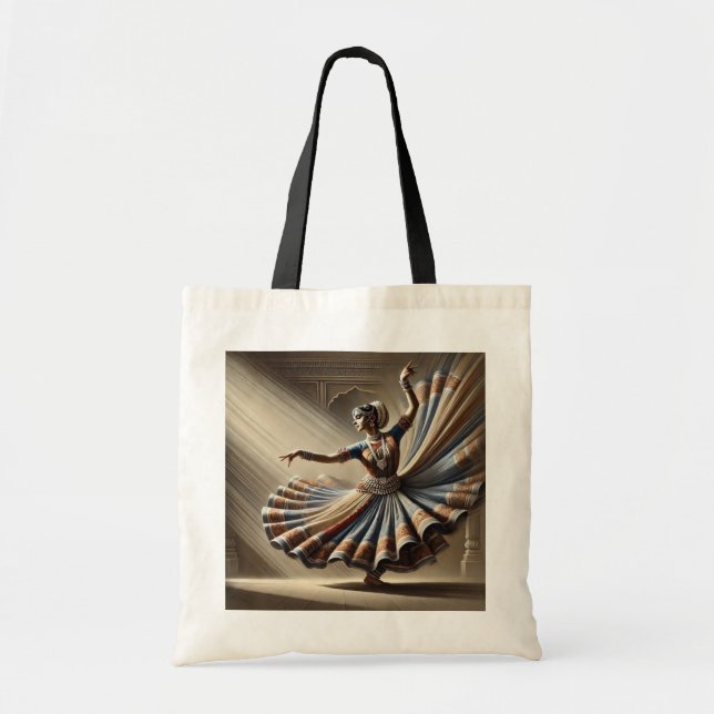 Kathak Indian Dancer  Tote Bag (Front)