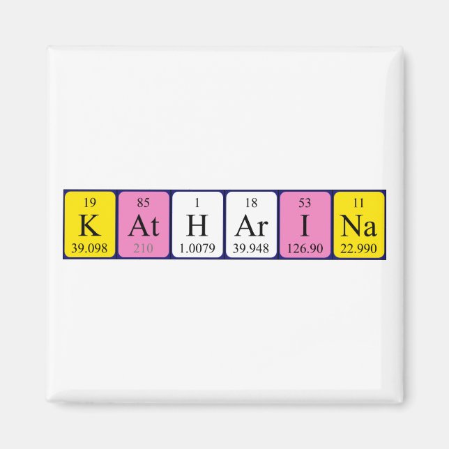 Katharina periodic table name magnet (Front)