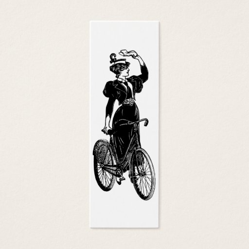 Customizable Katherine, a Vintage Cyclist Business Card