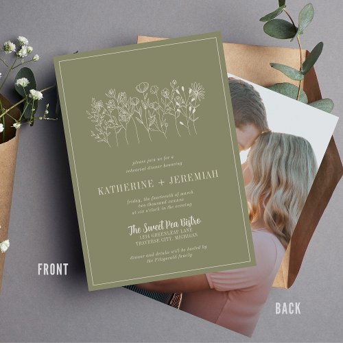 Katherine  Curated Color  Rehearsal Dinner Invitation