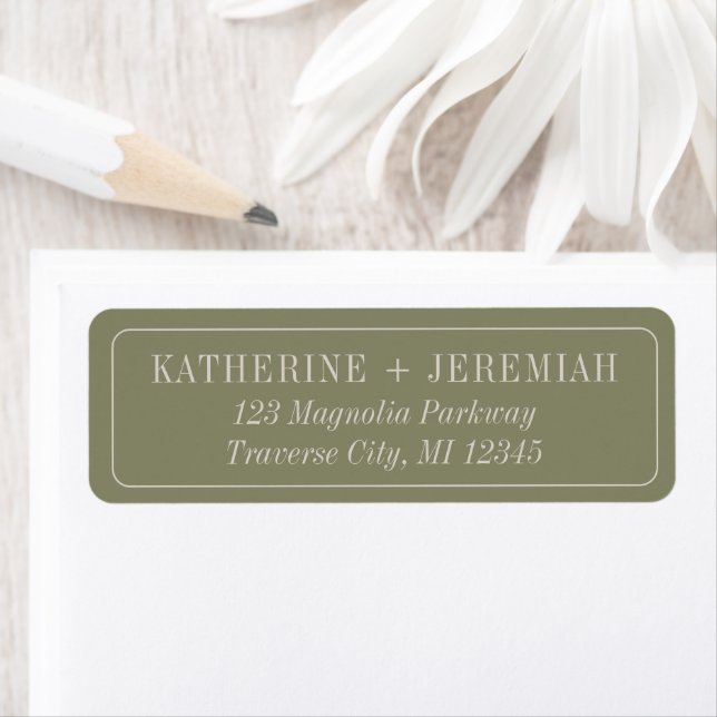 Katherine | Curated Colors | Wedding Address Label (Insitu)