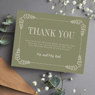 Katherine   Curated Colors   Wedding Thank You Card