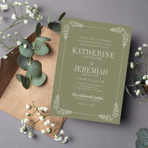 Katherine Frame Curated Colors Wedding Invite
