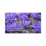 Katherine Hodgkin Irises Purple Spring Floral Business Card