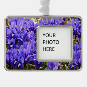 Katherine Hodgkin Irises Purple Spring Floral Christmas Ornament