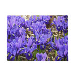 Katherine Hodgkin Irises Purple Spring Floral Doormat