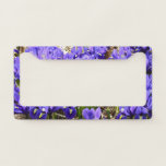 Katherine Hodgkin Irises Purple Spring Floral License Plate Frame