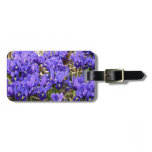 Katherine Hodgkin Irises Purple Spring Floral Luggage Tag