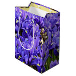 Katherine Hodgkin Irises Purple Spring Floral Medium Gift Bag