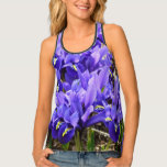 Katherine Hodgkin Irises Purple Spring Floral Tank Top