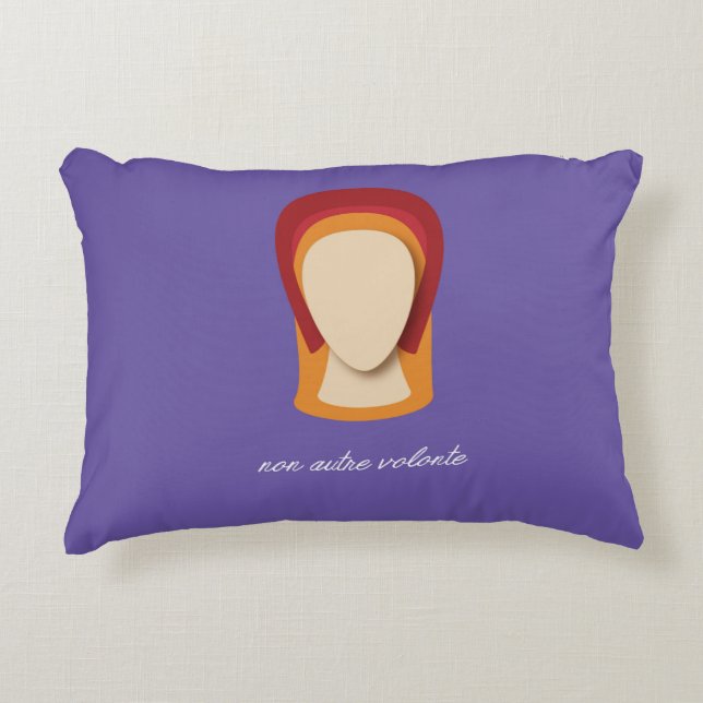 Katherine Howard "No Other Wish" Accent Pillow (Front)