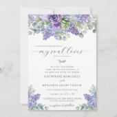 Katherine Traditional Floral Catholic Wedding Invitation (Front)
