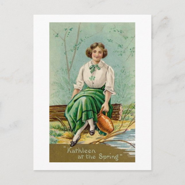 Kathleen at the Spring Postcard (Front)