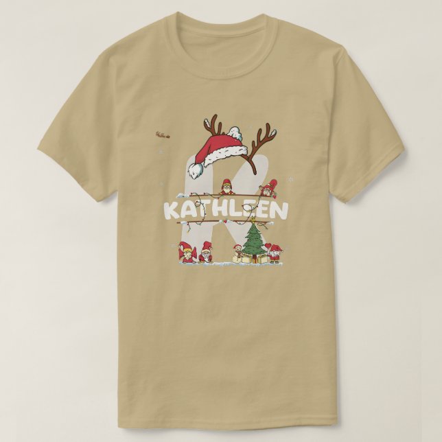 Kathleen Christmasw Kathleen Name for funny Xmas  T-Shirt (Design Front)