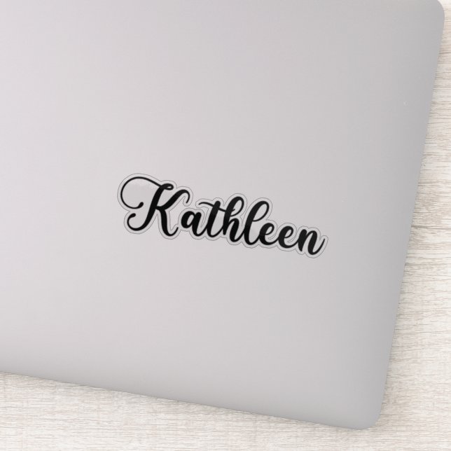 Kathleen Name - Handwritten Calligraphy Sticker (Detail)