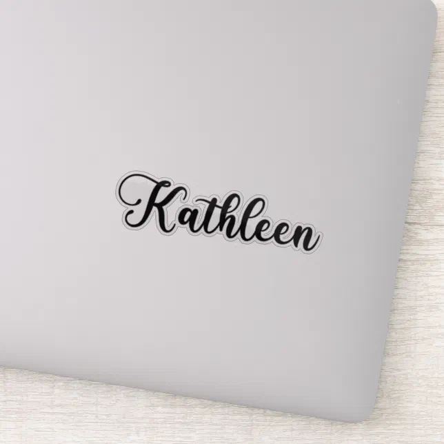 Jacksonhg Kathleenさん専用 Kathleen Name - Handwritten Calligraphy Sticker | Zazzle