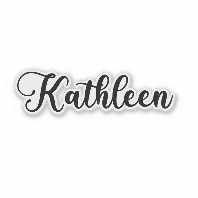 Jacksonhg Kathleenさん専用 Kathleen Name - Handwritten Calligraphy Sticker | Zazzle