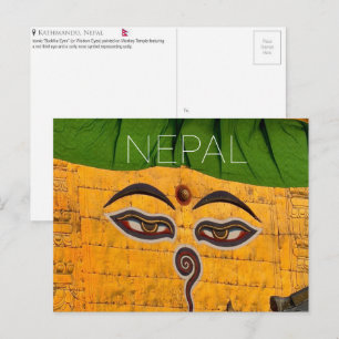 Kathmandu, Nepal Travel Postcard