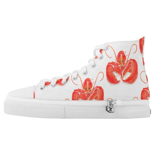 Kathy Faggella Food ACEO Challenge High-Top Sneakers (Left Shoe Outside)