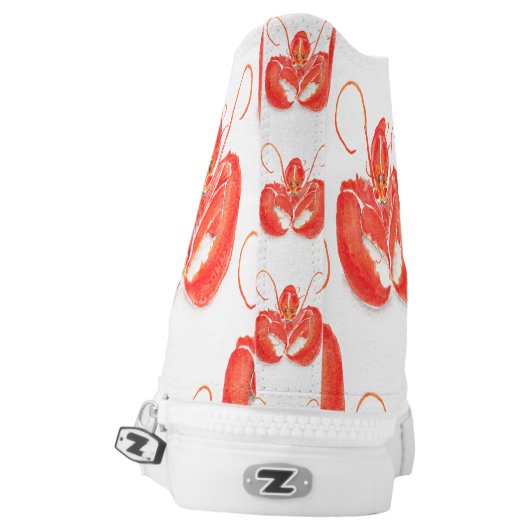 Kathy Faggella Food ACEO Challenge High-Top Sneakers (Left Shoe Back)