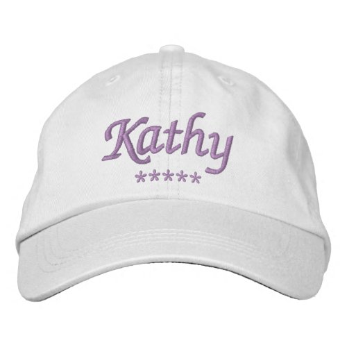 Kathy Name Embroidered Baseball Cap