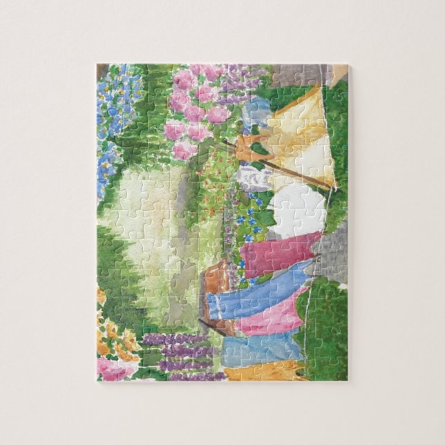 Kathy's Laundry on Monhegan Island Maine Puzzle (Vertical)