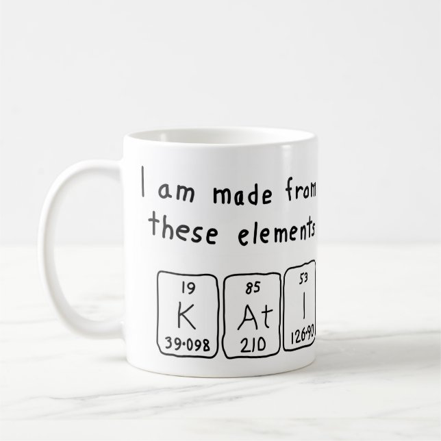 Kati periodic table name mug (Left)