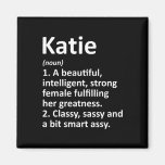 Katie Definition Personalized Name Funny Christmas Magnet