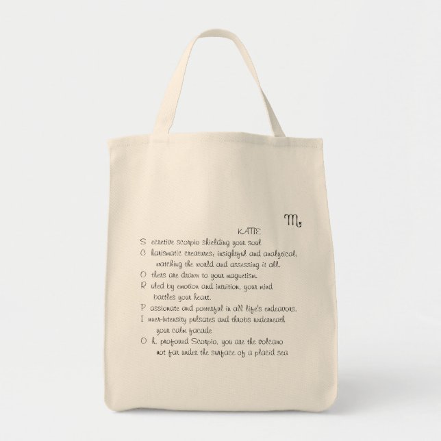 KATIE SCORPIO tote bag (Front)