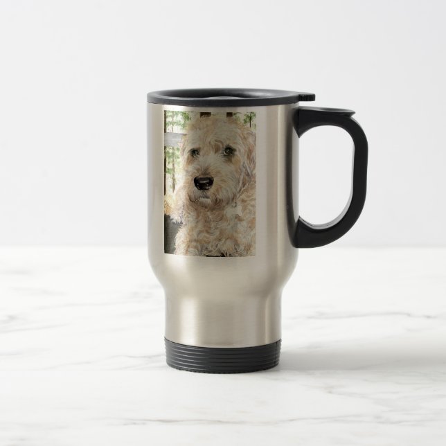 Katie the Wheaton Terrier Travel Mug (Right)