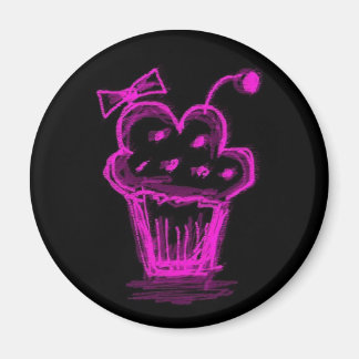 Katieboy magnet cupcake pink