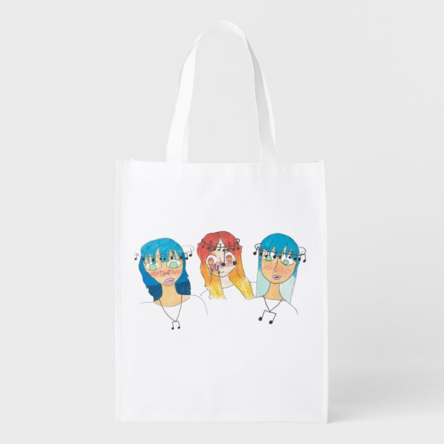 Katie's Artwork #4 - Grocery Tote (Front)