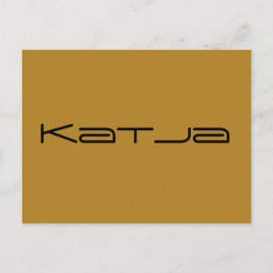 Katja- Orphan Black character in geometric font Postcard