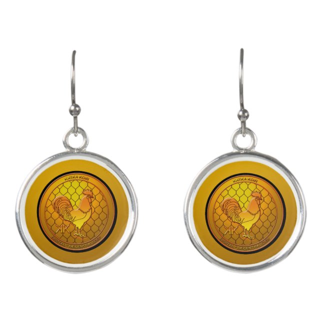 KatkaKoin Cryptocurrency ICO Earrings (Front)
