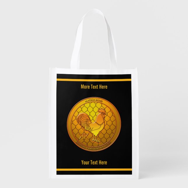 KatkaKoin Cryptocurrency ICO Grocery Bag (Front)