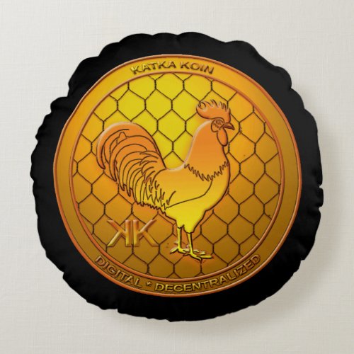 KatkaKoin Cryptocurrency ICO Round Pillow