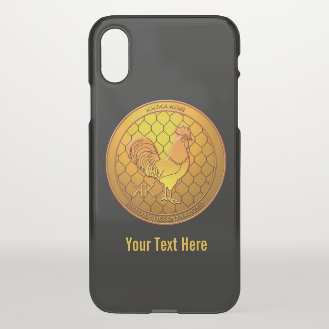 KatkaKoin Cryptocurrency ICO Uncommon iPhone Case (Back)