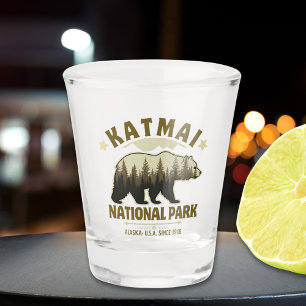 Katmai, Alaska: Nature’s Sanctuary Since 1918 Shot Glass