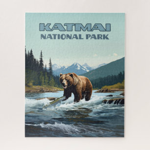 Katmai National Park Alaska Bear Brooks River Jigsaw Puzzle