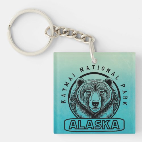 Katmai National Park Alaska Bear Keychain