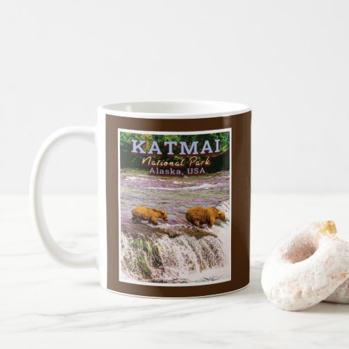 KATMAI NATIONAL PARK _ ALASKA UNITED STATES COFFEE MUG