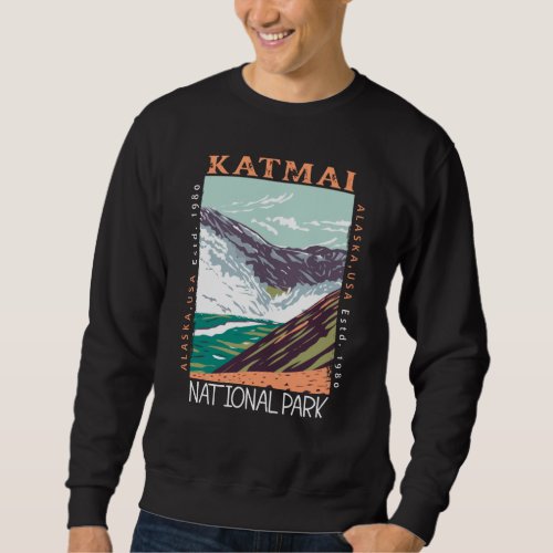 Katmai National Park Alaska Vintage Distressed Sweatshirt