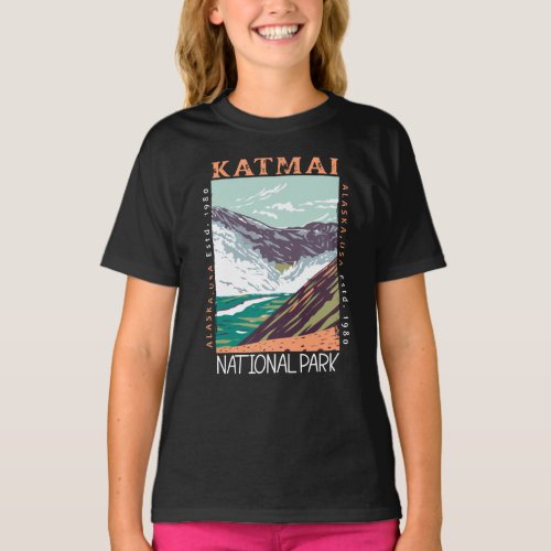 Katmai National Park Alaska Vintage Distressed T_Shirt