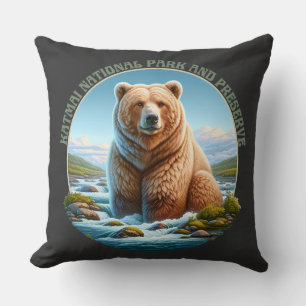 Katmai National Park and Preserve Throw Pillow