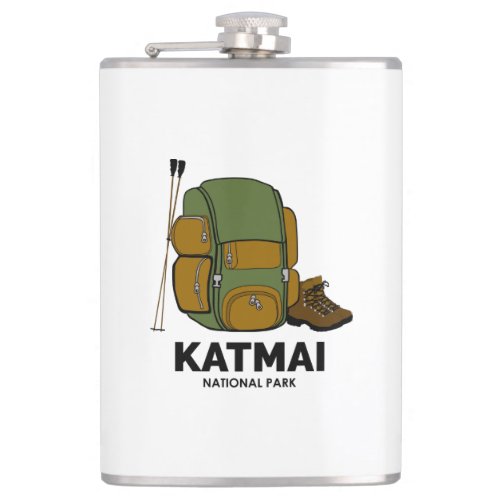 Katmai National Park Backpack Flask