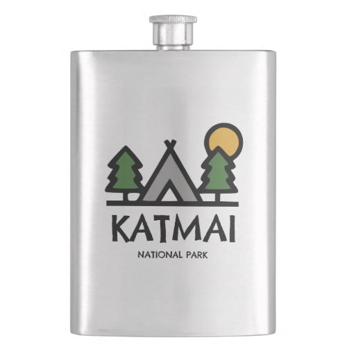 Katmai National Park Flask