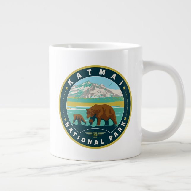 Katmai National Park Giant Coffee Mug (Right)